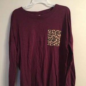 Victoria’s secret PINK maroon long sleeve